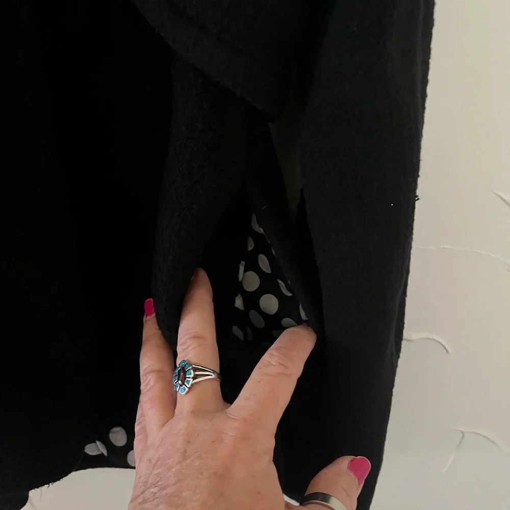 XX1 Forever 21 Black Pea Coat Size Small - Picture 5 of 16